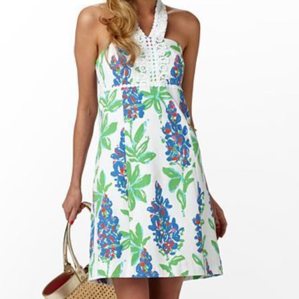 Lilly Pulitzer Isabel Dress Halter Resort Wedding